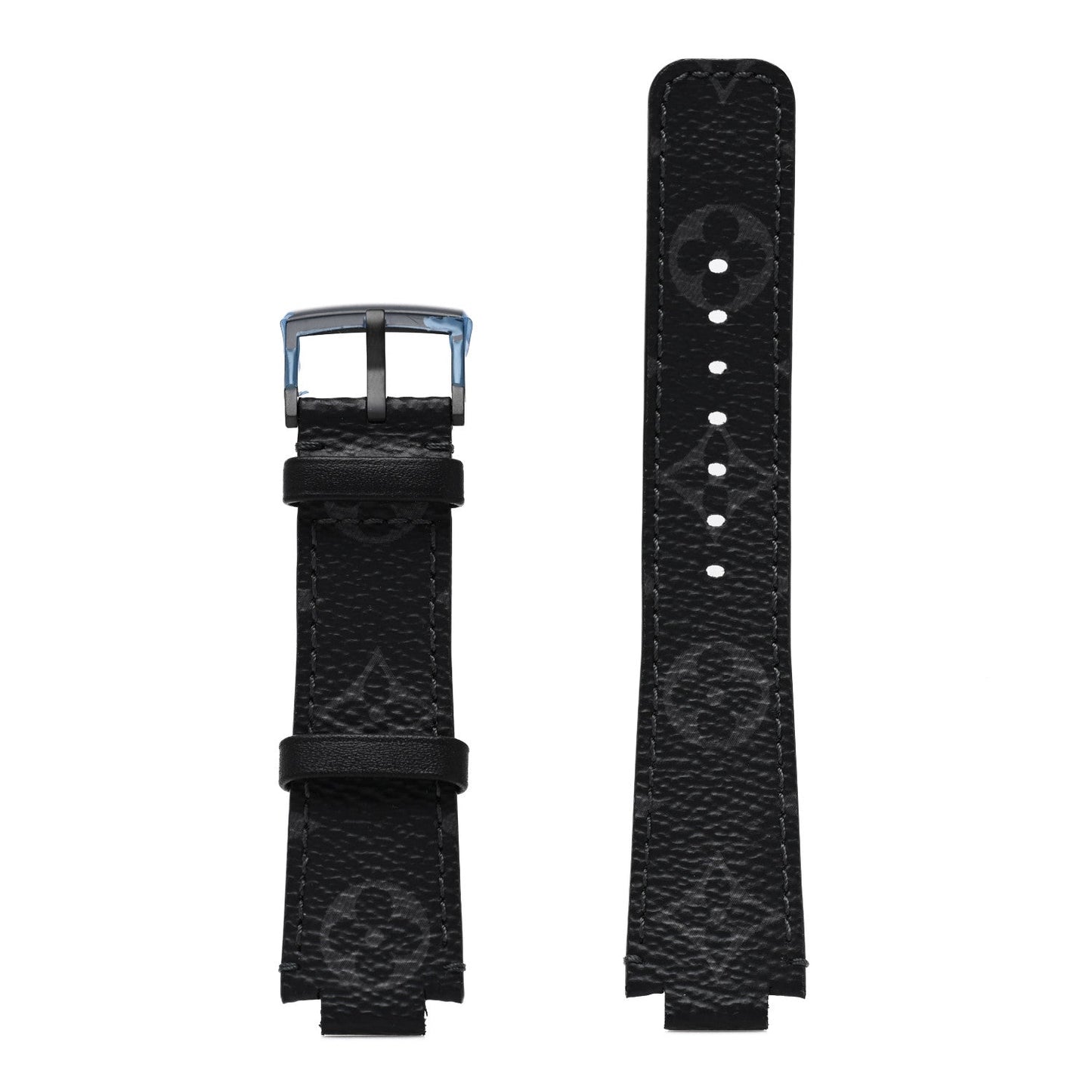 Stainless Steel Rubber 39mm Tambour Slim Rainbow Quartz Watch Black