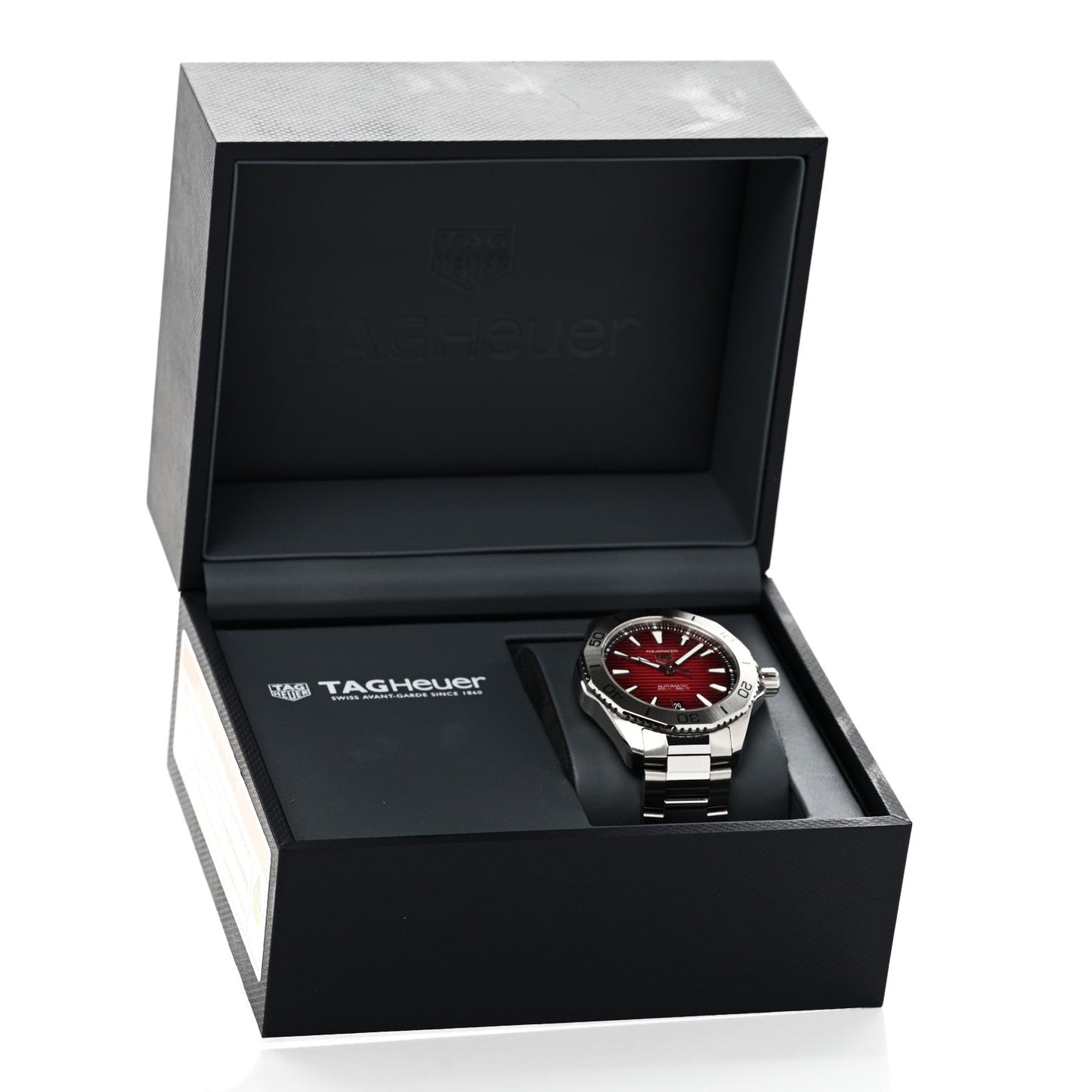 Stainless Steel 40mm Aquaracer Professional 200 Solargraph Automatic Watch Red WBP2114