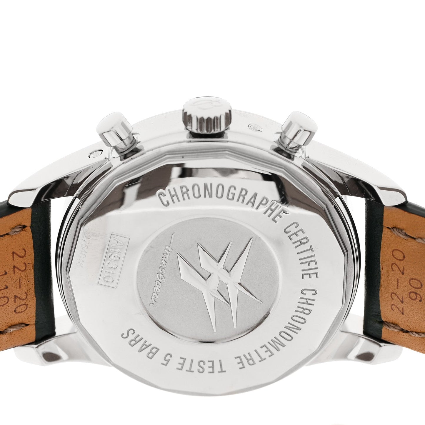 Stainless Steel Calfskin 43mm Transocean Chronograph 1461 Annual Calendar Automatic Watch Silver A19310