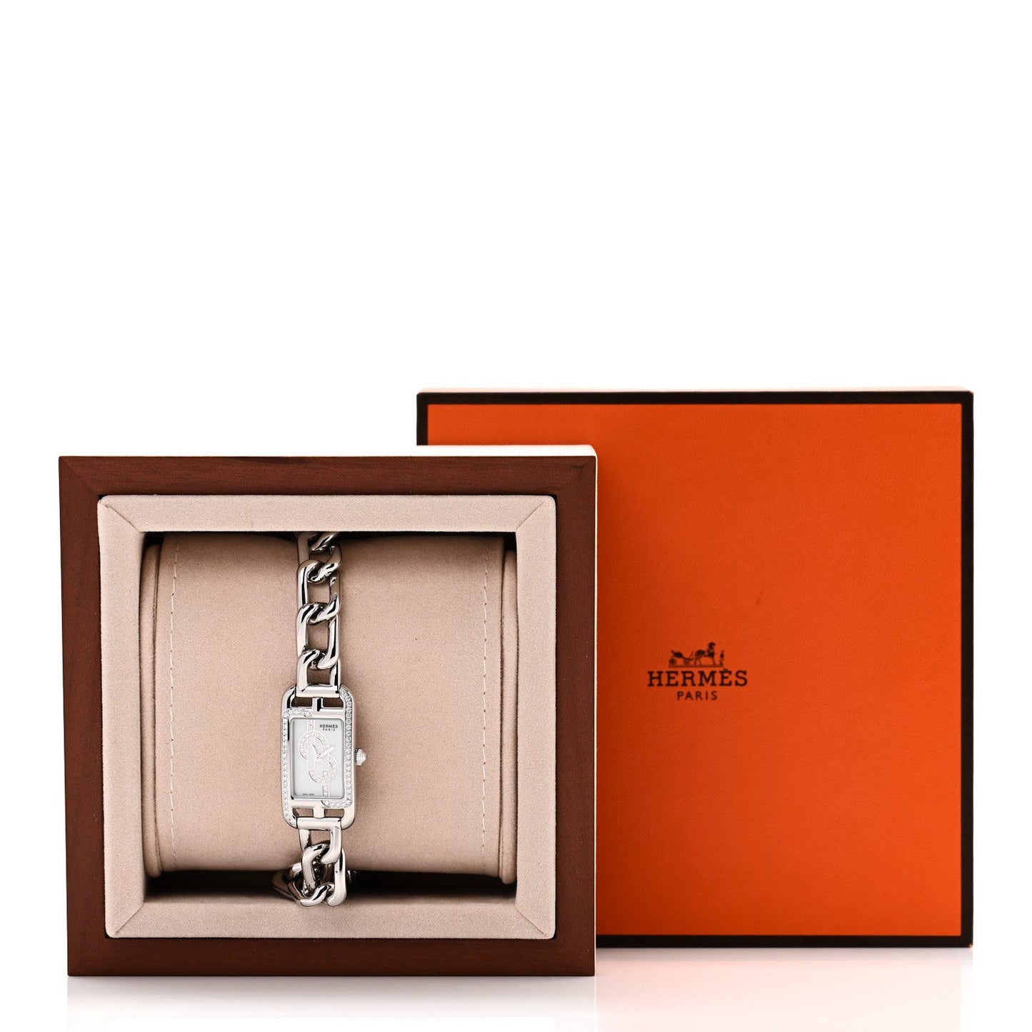 Stainless Steel Diamond Bezel 17mm Nantucket Quartz Watch