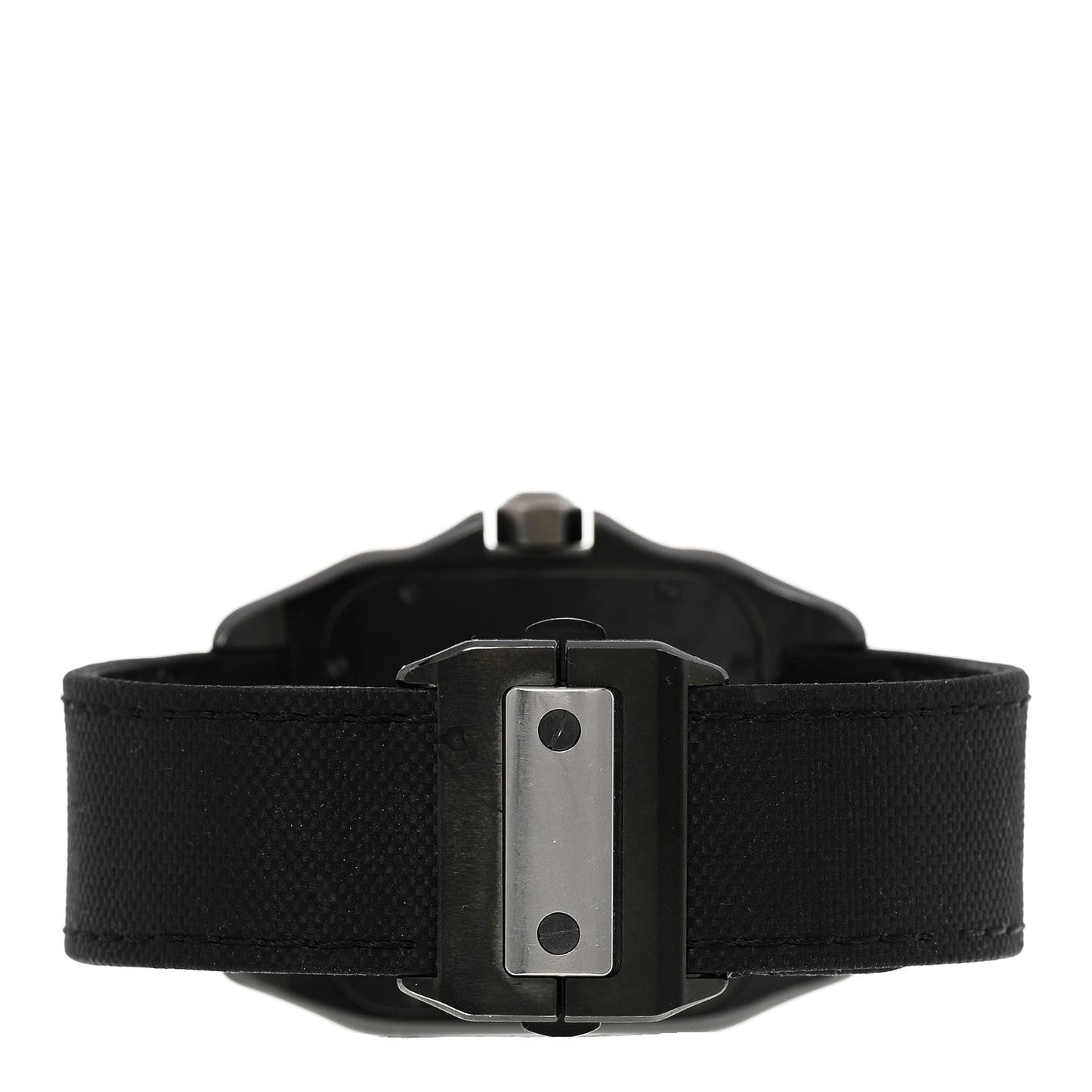 ADLC Titanium Nylon 38mm Santos 100 Chronograph Automatic Watch Black