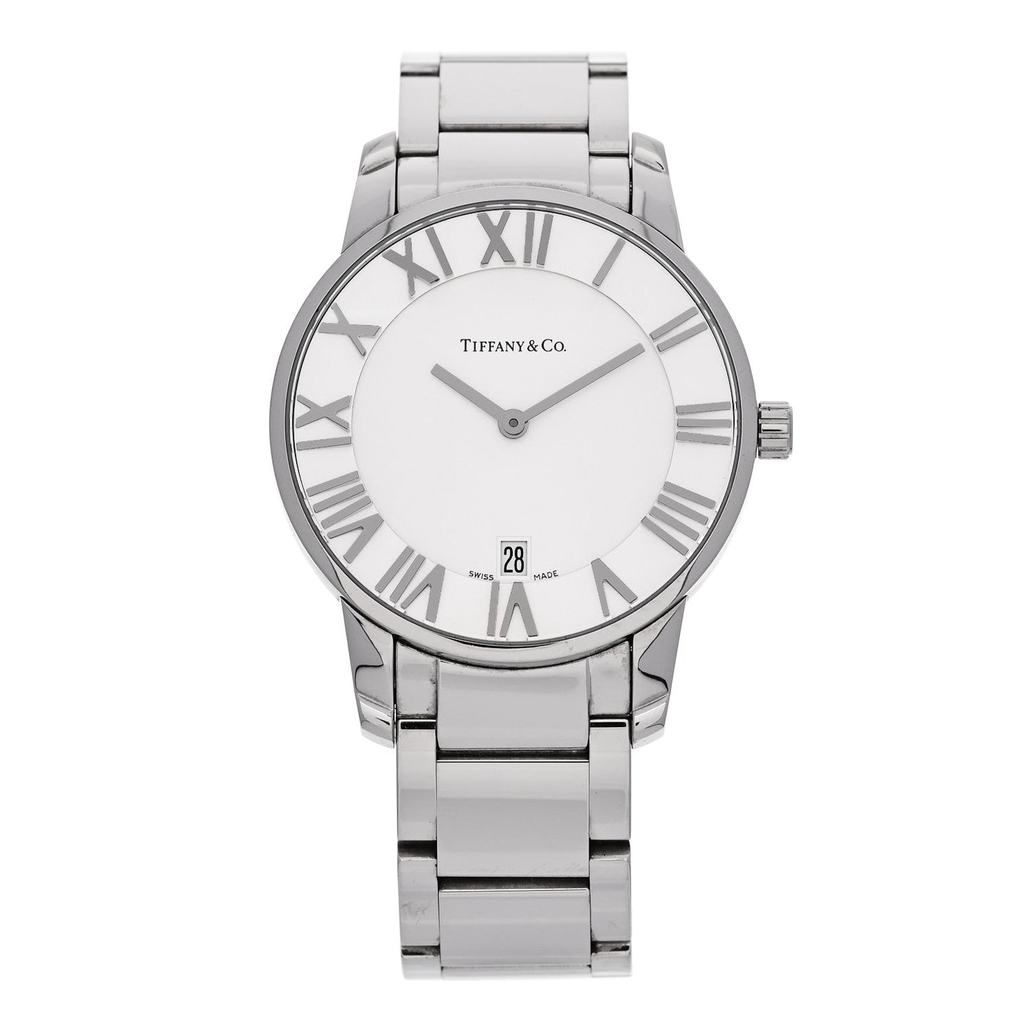 Stainless Steel 37mm Atlas 2-Hand Quartz Watch