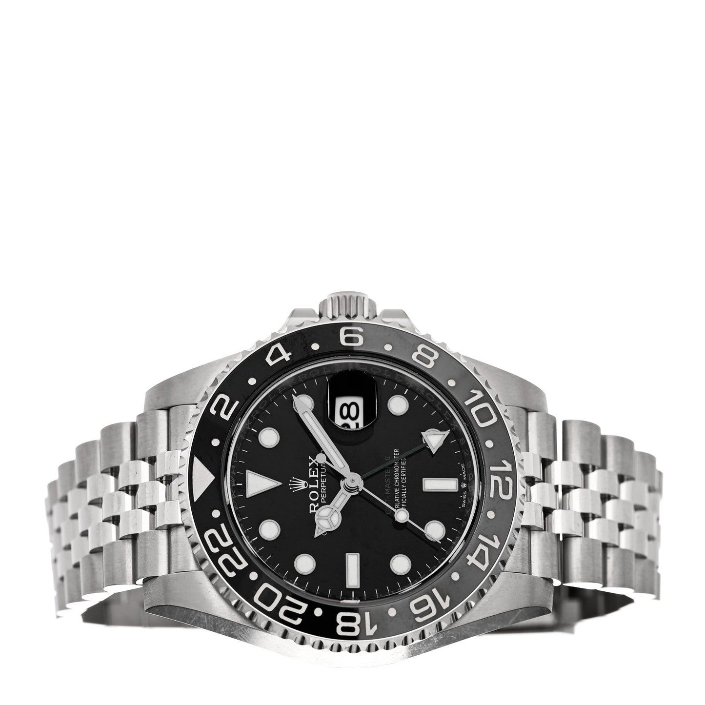 Stainless Steel 40mm Oyster Perpetual Date GMT Master II Bruce Wayne Watch Black 126710GRNR