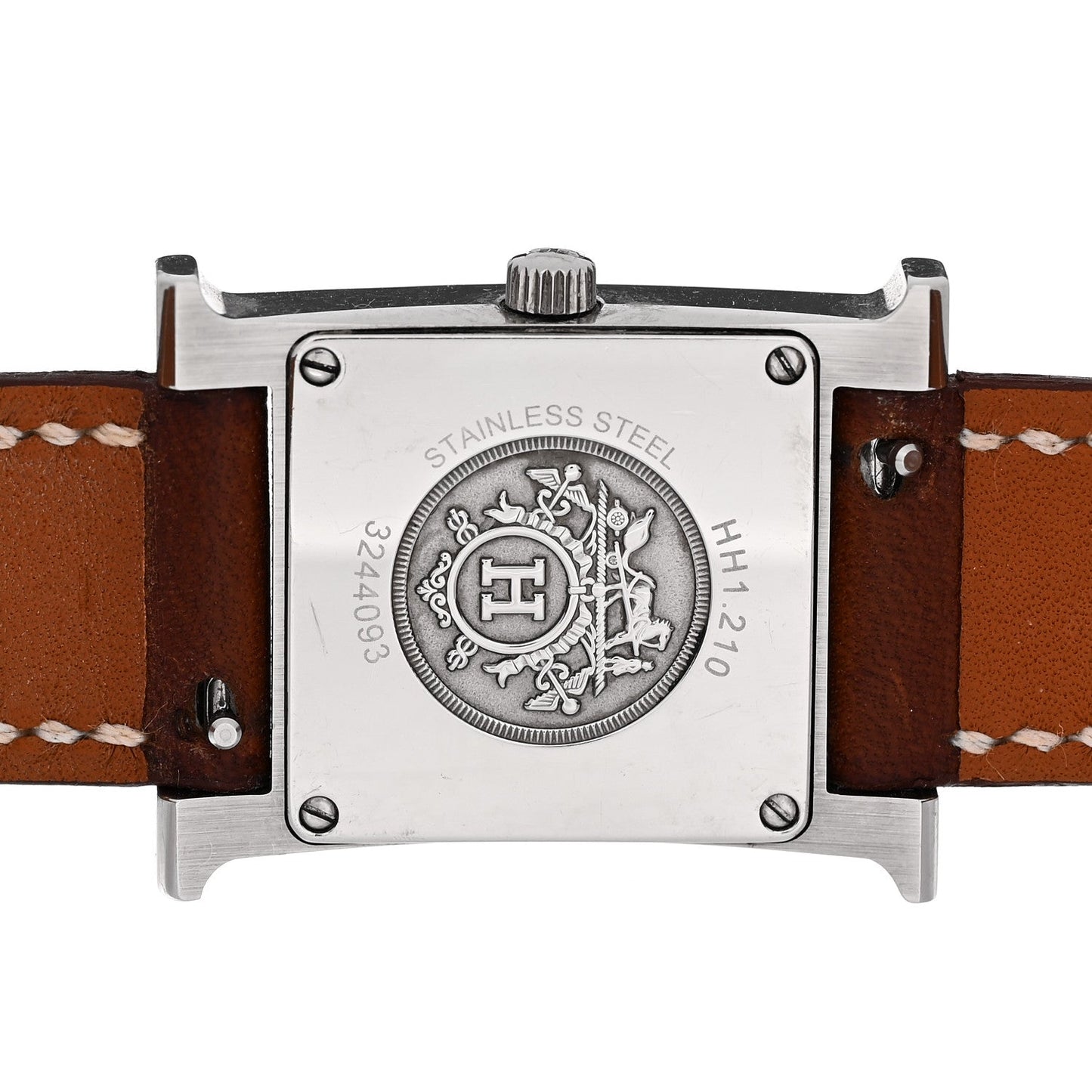 Stainless Steel Barenia 21mm Heure H Hour Quartz Watch Fauve