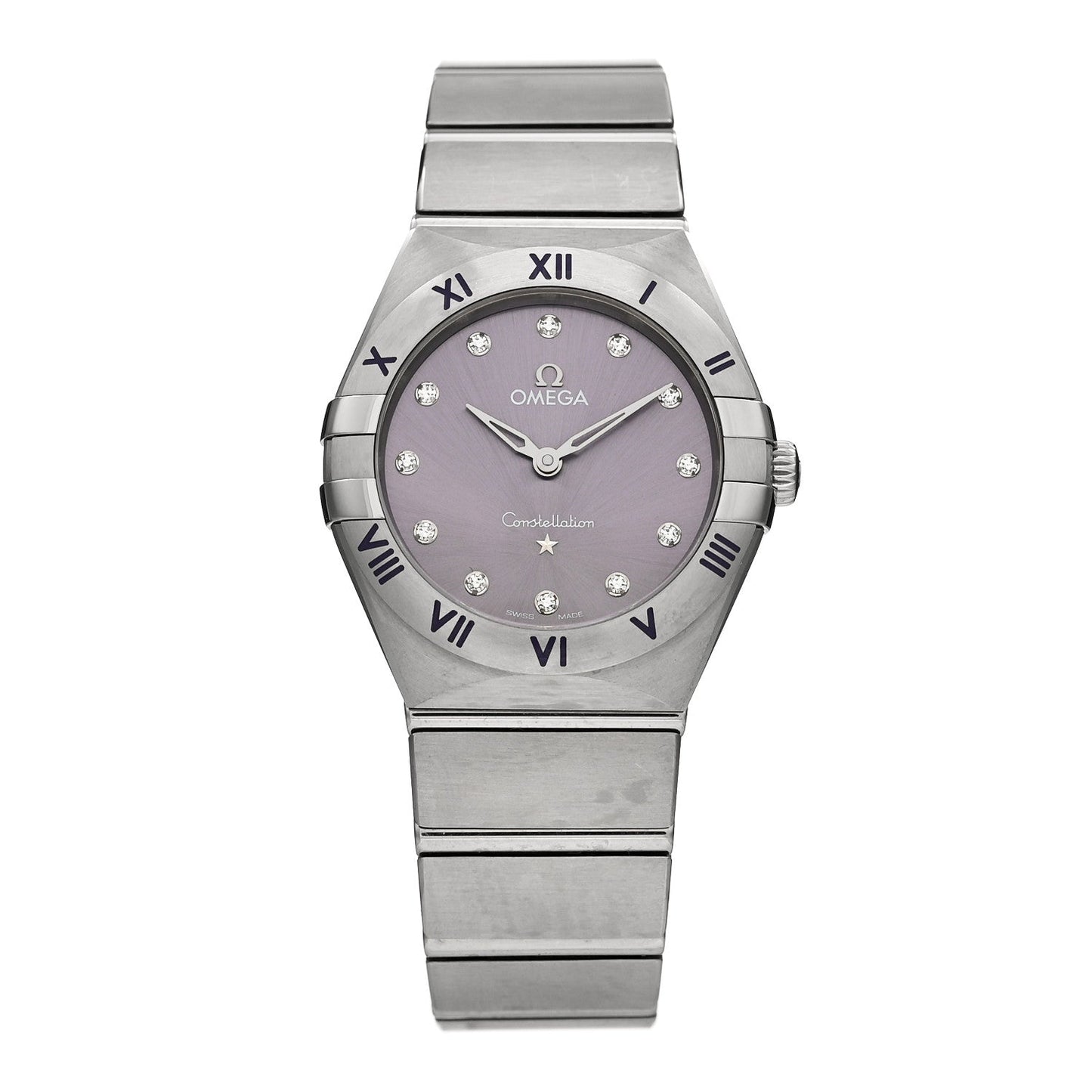 Stainless Steel Diamond 28mm Constellation Quartz Watch Purple 131.10.28.60.60.002