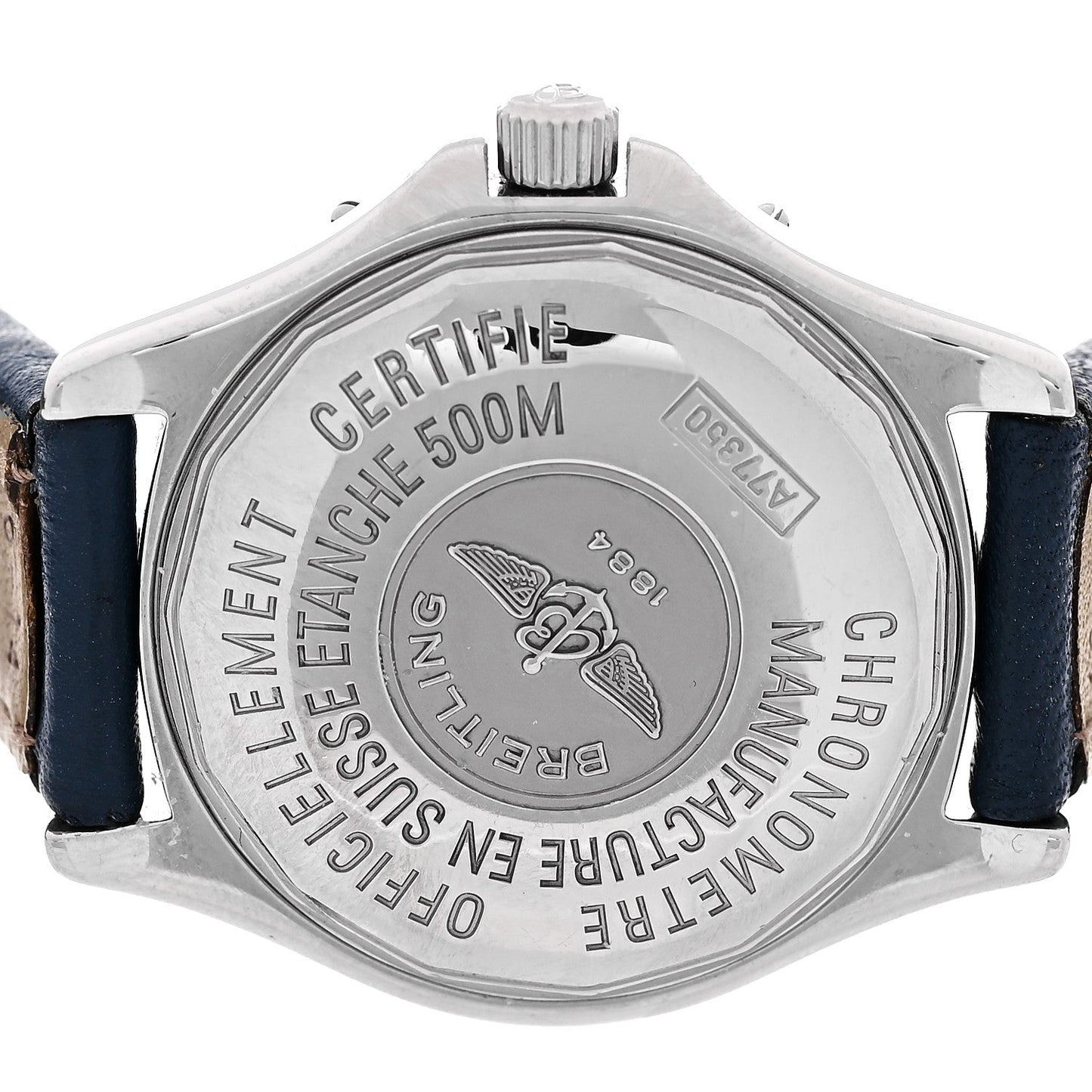 Stainless Steel Calfskin 32mm Colt Oceane Quartz Watch Blue A77350