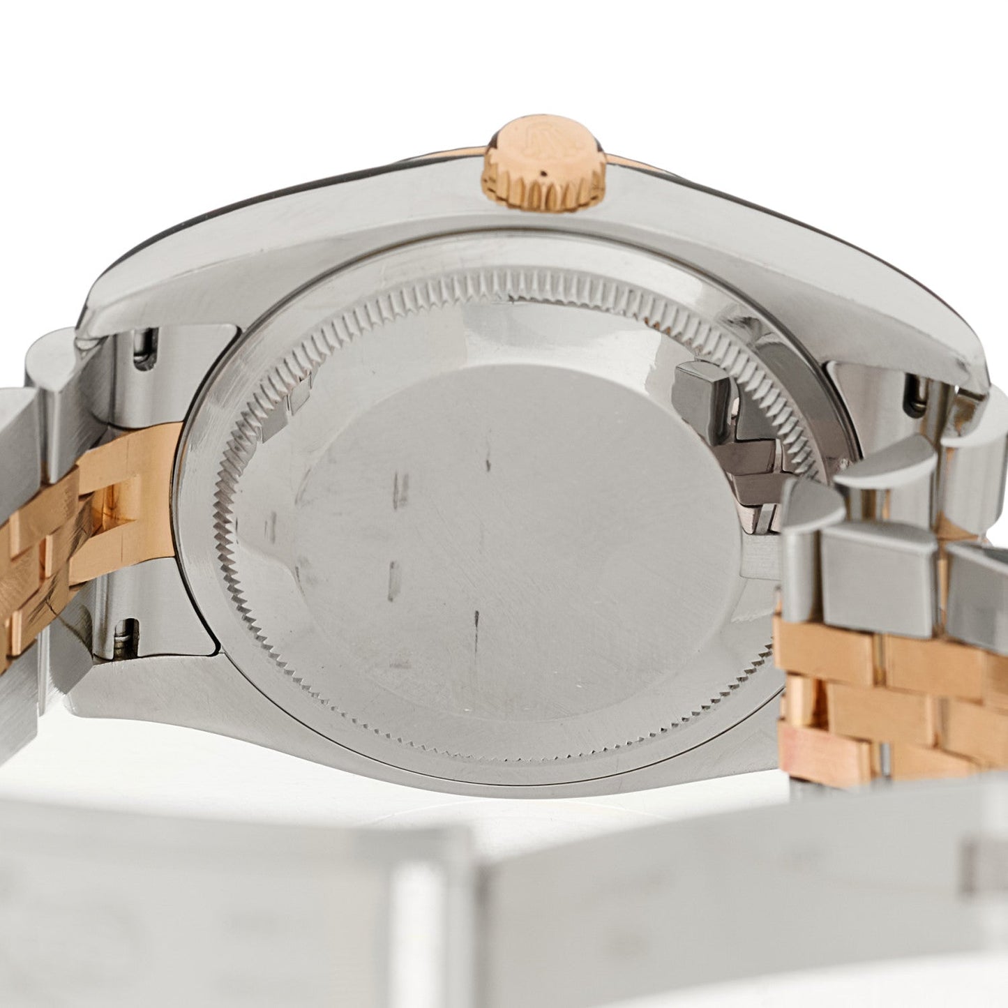 Stainless Steel 18K Everose Gold Diamond 36mm Oyster Perpetual Datejust Watch Pink Jubilee 116231