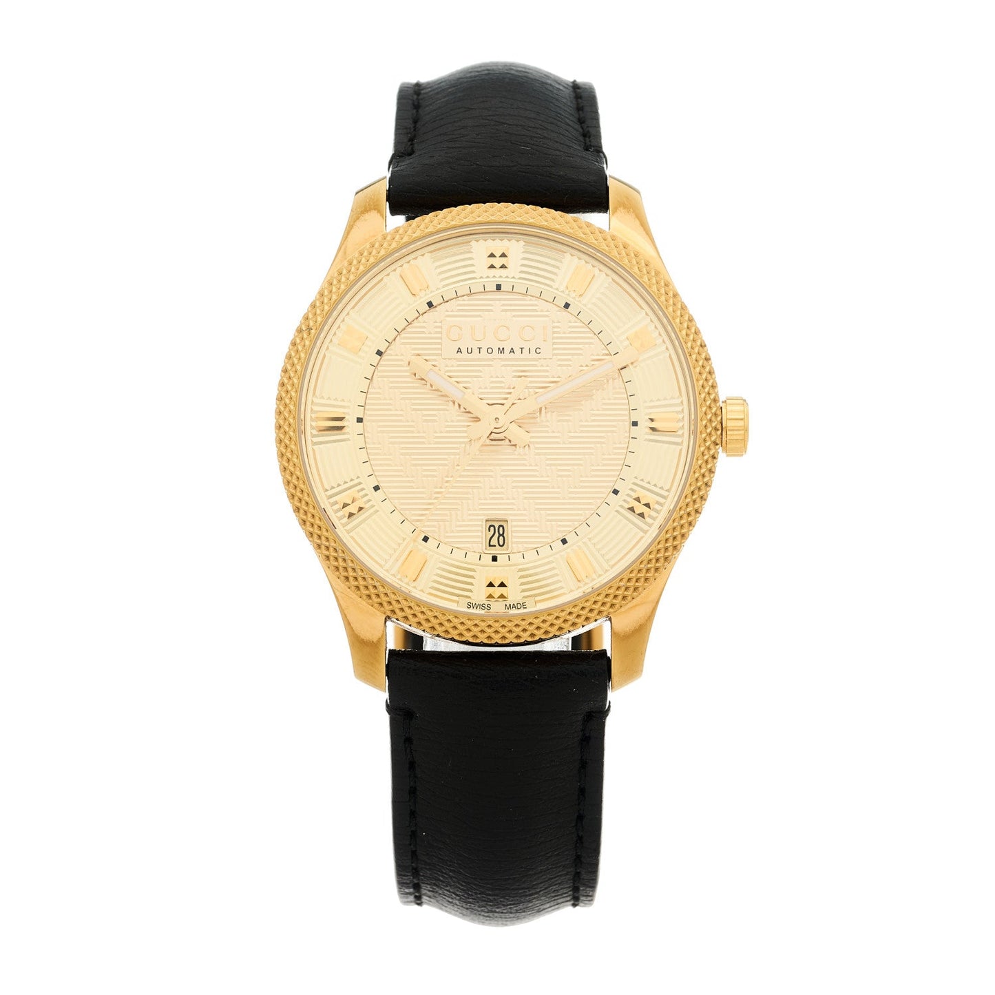 Stainless Steel Calfskin 40mm G-Timeless Eryx Automatic Watch Gold