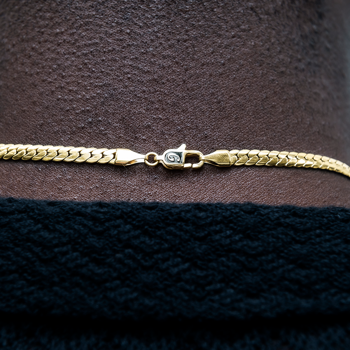 South Beach Cuban? Chain in Yellow Gold- 5mm