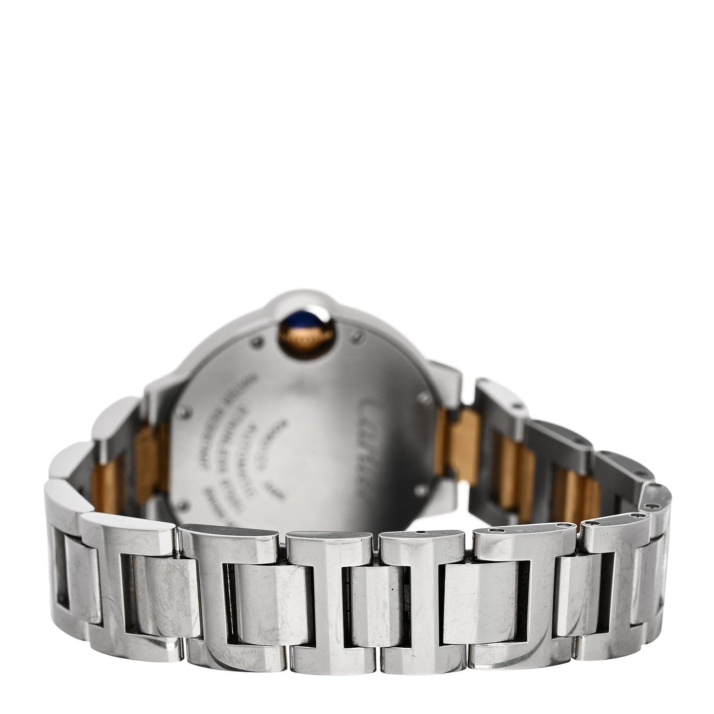 Stainless Steel 18K Yellow Gold 33mm Ballon Bleu De Cartier Automatic Watch