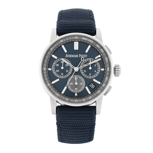 Stainless Steel Fabric 41mm Code 11.59 Automatic Watch Blue 26393ST.OO.A348KB.01