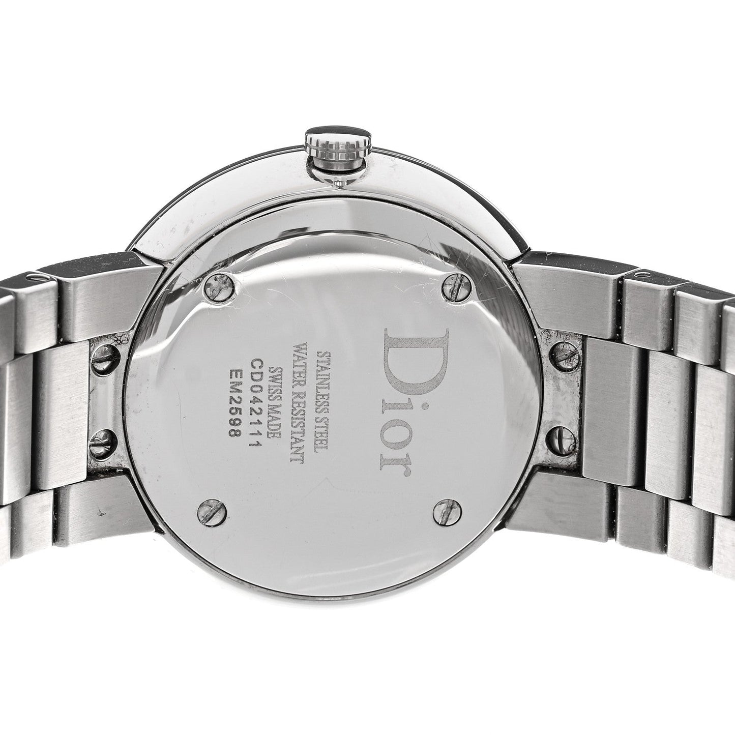 Stainless Steel Diamond Bezel Mother of Pearl 33mm La D De Dior Quartz Watch
