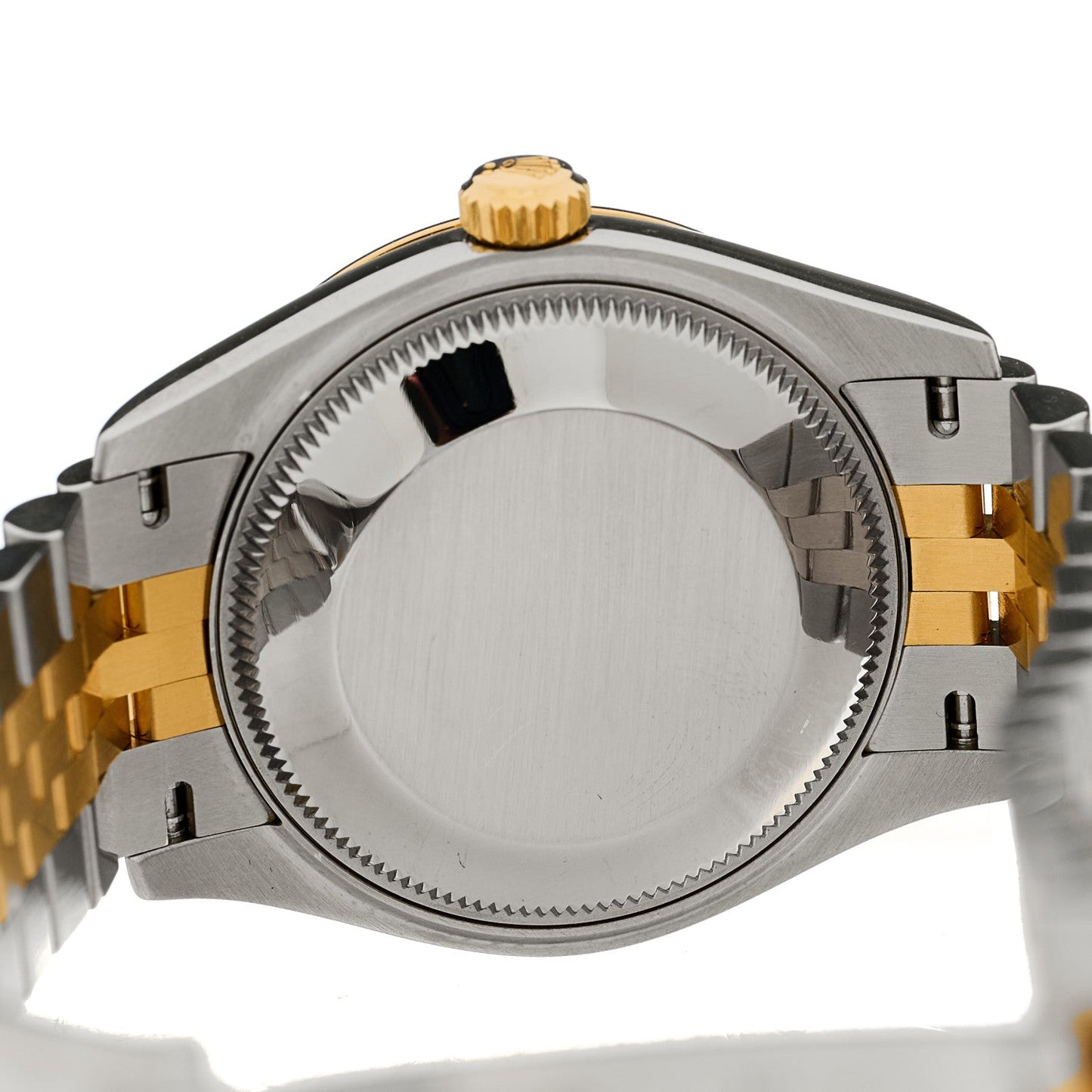 Stainless Steel 18K Yellow Gold Diamond 31mm Oyster Perpetual Datejust Watch Dark Grey Roman 278243