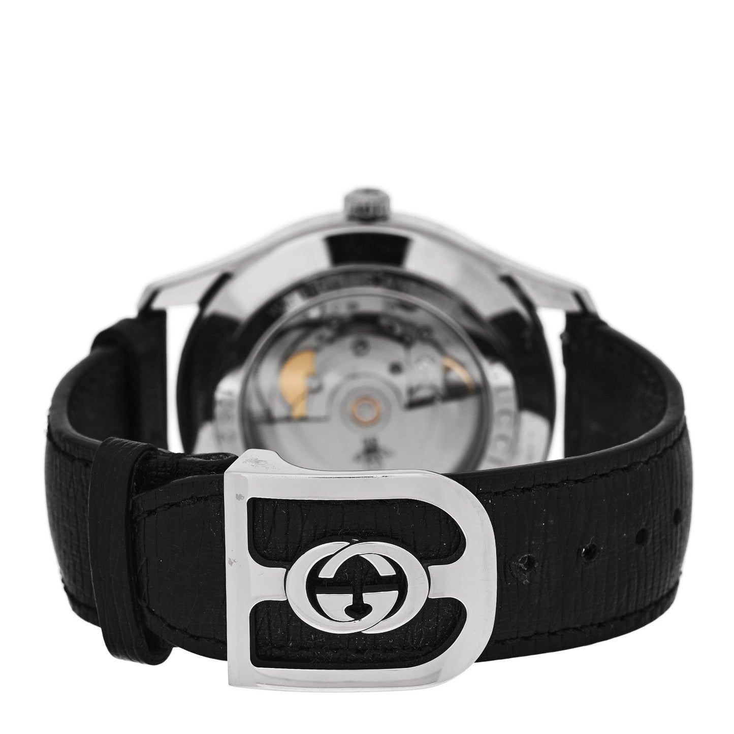 Stainless Steel Calfskin 42mm G-Timeless Bee Automatic Watch Black
