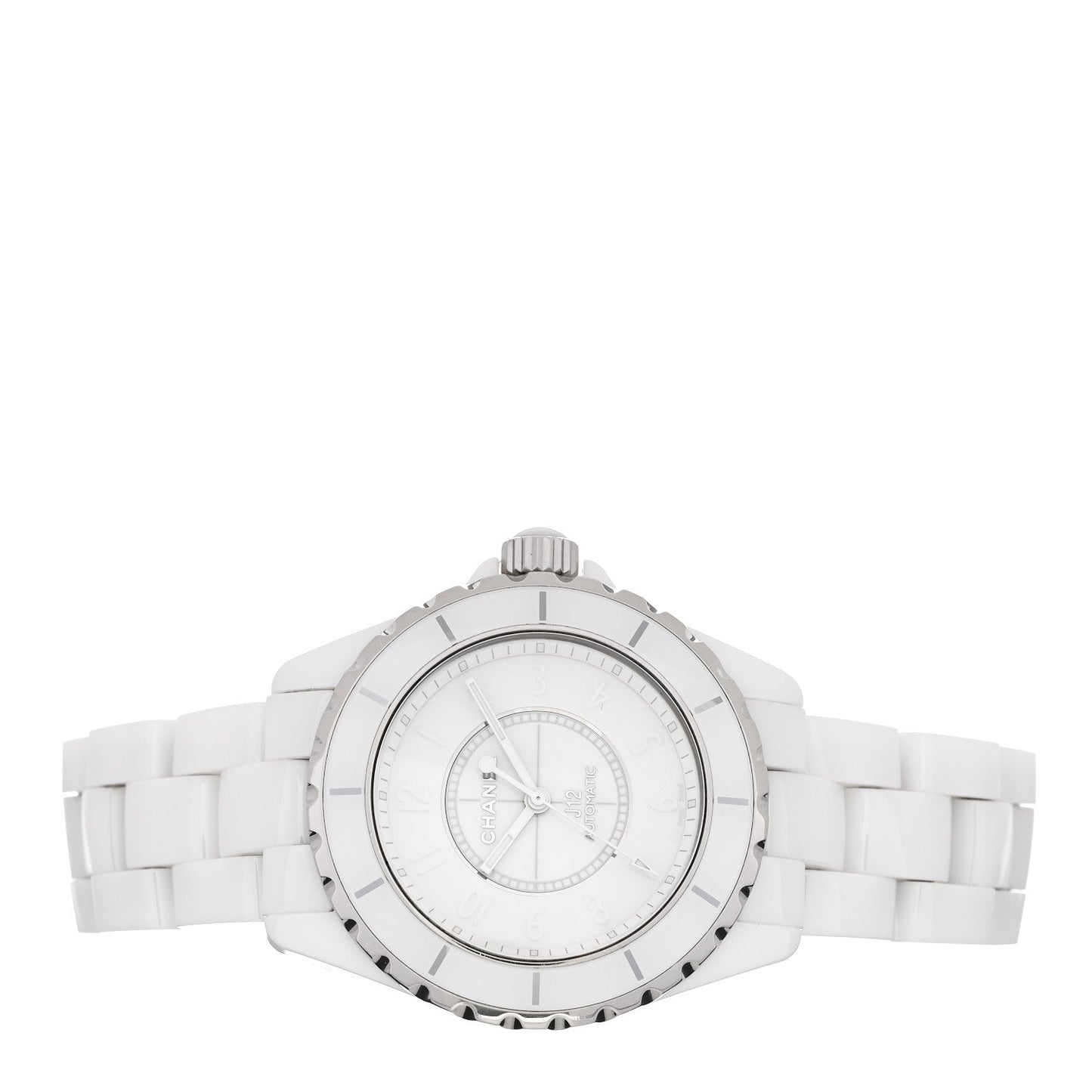 Stainless Steel Ceramic 38mm J12 Phantom Automatic Watch White