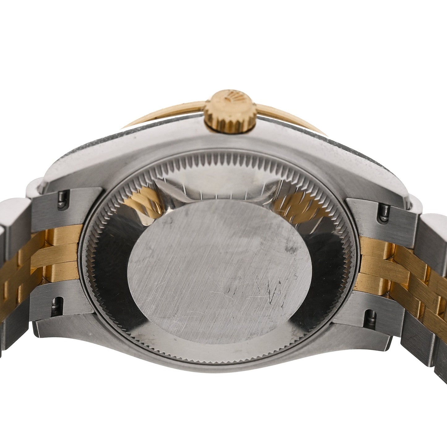 Stainless Steel 18K Yellow Gold Diamond Bezel Mother of Pearl 31mm Oyster Perpetual Datejust Watch 278383RBR