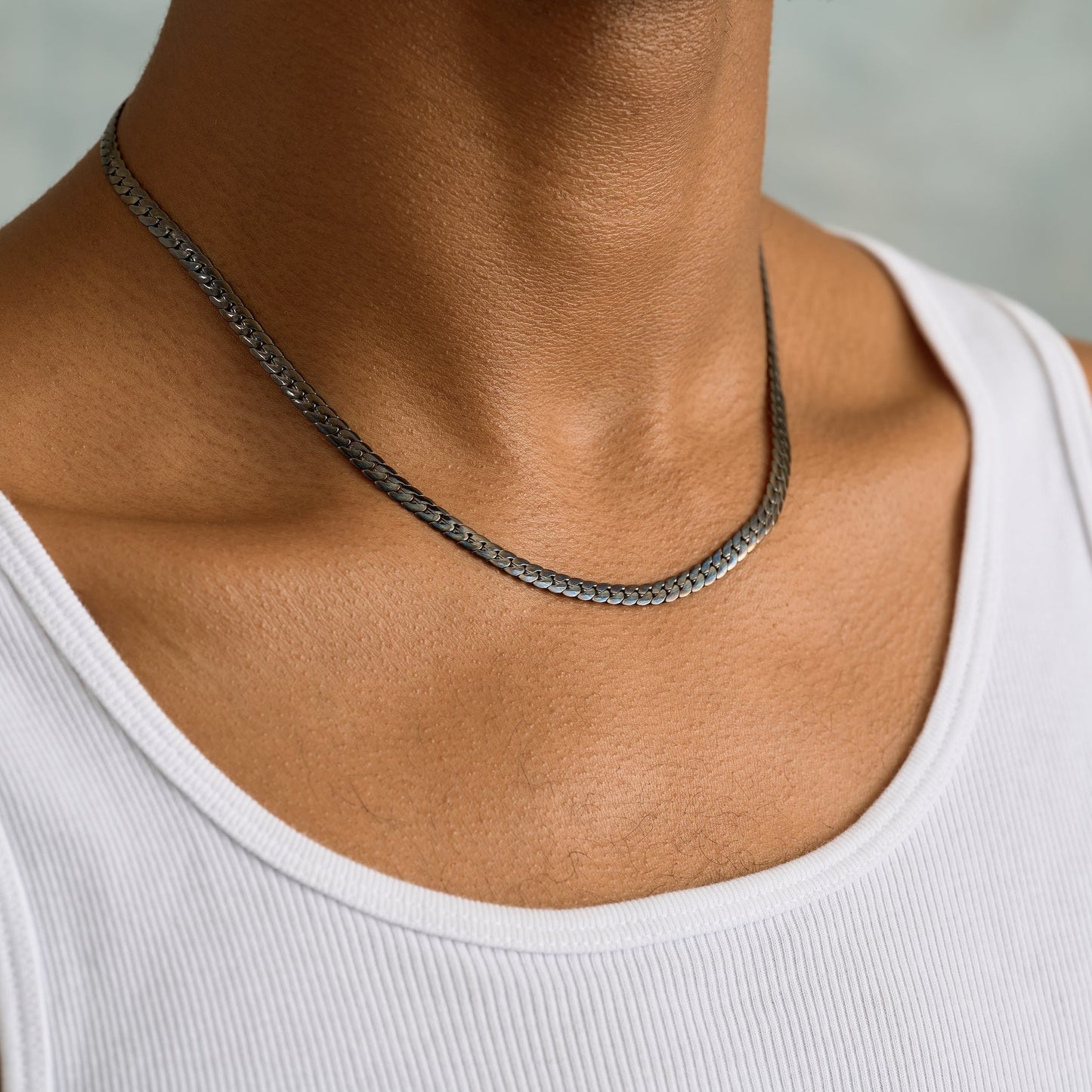 South Beach Cuban Chain in Black - 5mm
