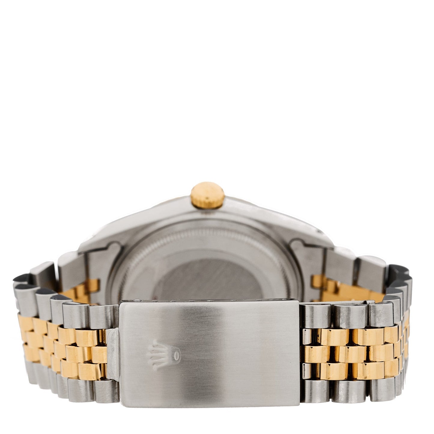 Stainless Steel 18K Yellow Gold 36mm Oyster Perpetual Datejust Watch Black 16233