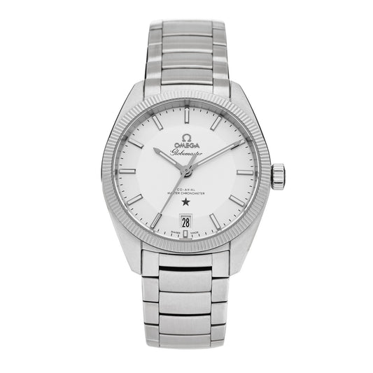 Stainless Steel 39mm Constellation Globemaster Co-Axial Master Chronometer Automatic Watch Silver 130.30.39.21.02.001
