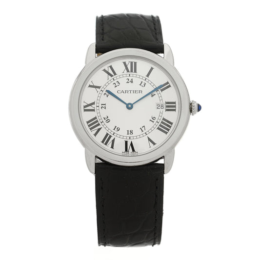 Stainless Steel Alligator 36mm Ronde Solo Quartz Watch