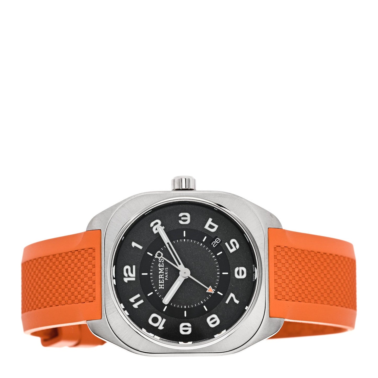 Titanium Rubber 39mm H08 Automatic Watch Orange