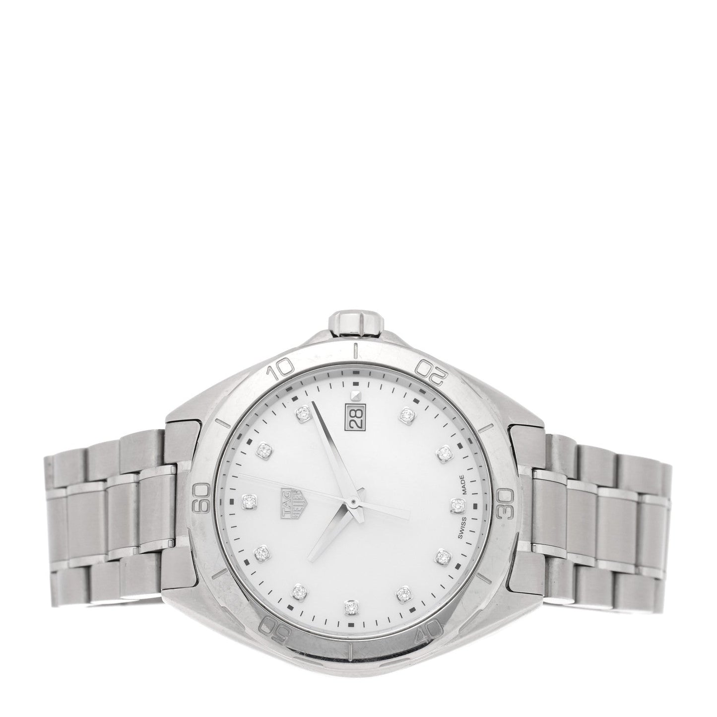Stainless Steel Diamond Mother of Pearl 35mm Formula 1 Lady Quartz Watch WBJ1319