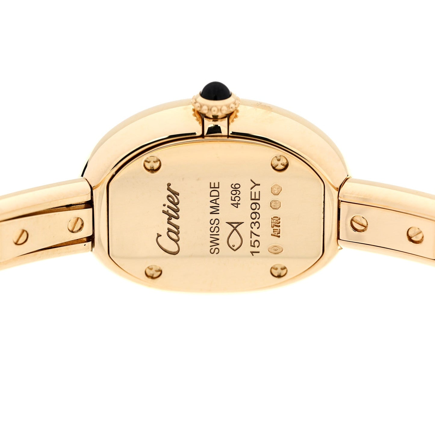 18K Yellow Gold 19mm Baignoire Quartz Watch