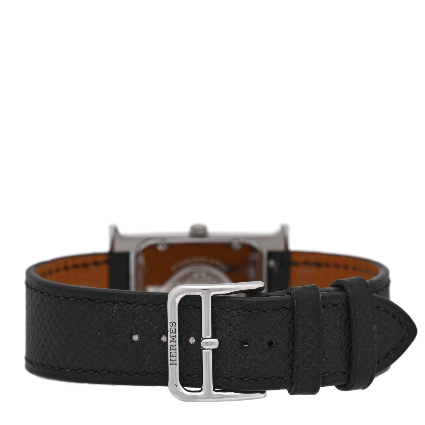 Stainless Steel Epsom 26mm Heure H Hour Quartz Watch Noir