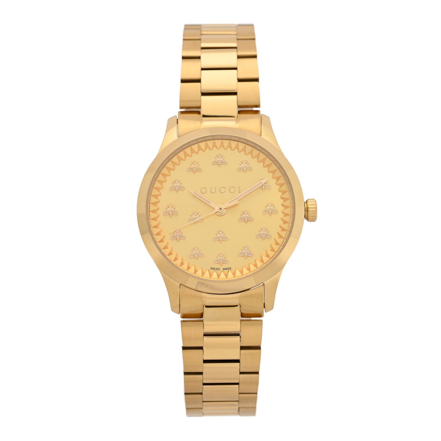 Stainless Steel 32mm G-Timeless Bee Quartz Watch Gold