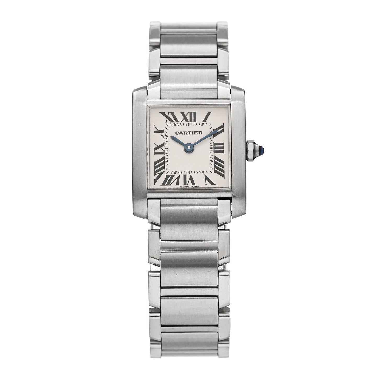 Stainless Steel 20mm Tank Francaise Quartz Watch