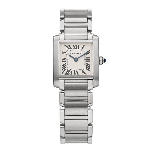 Stainless Steel 20mm Tank Francaise Quartz Watch