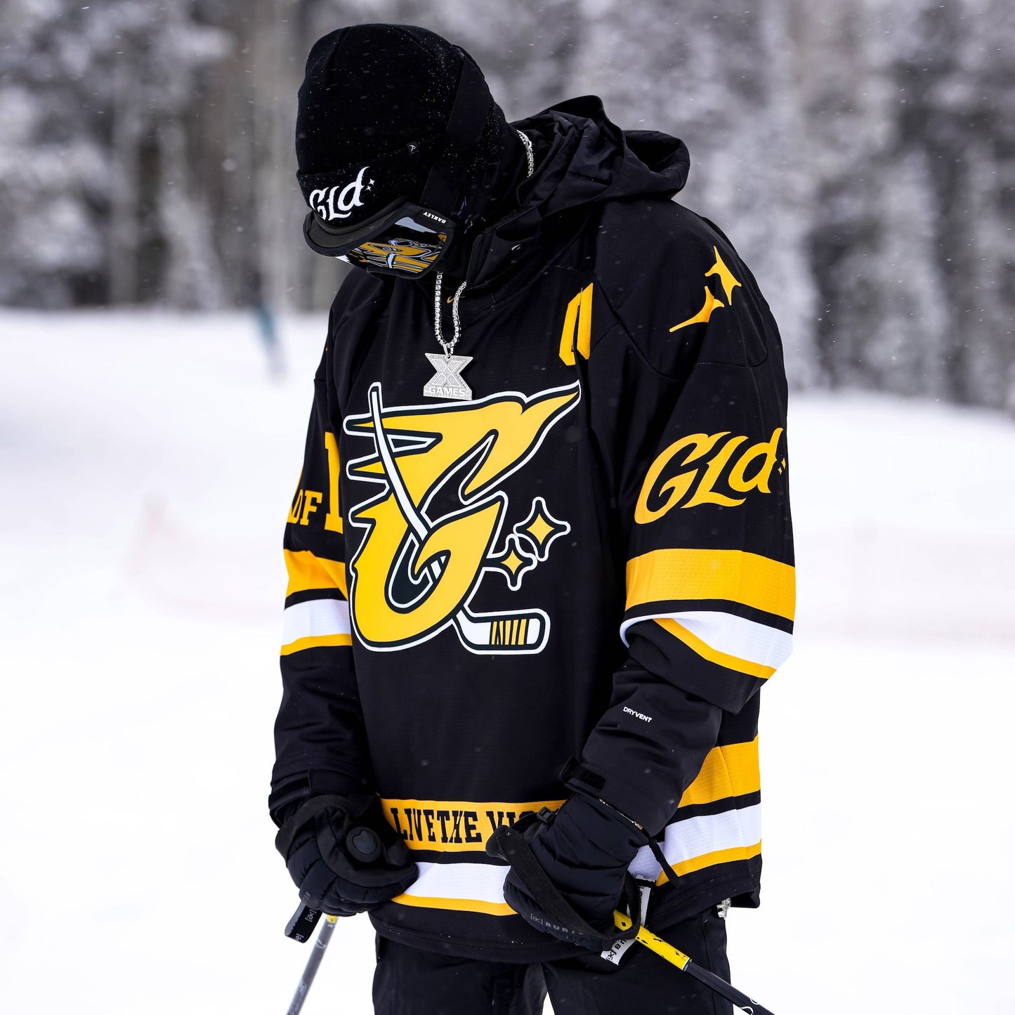 GLD Black and Yellow Hockey Jersey