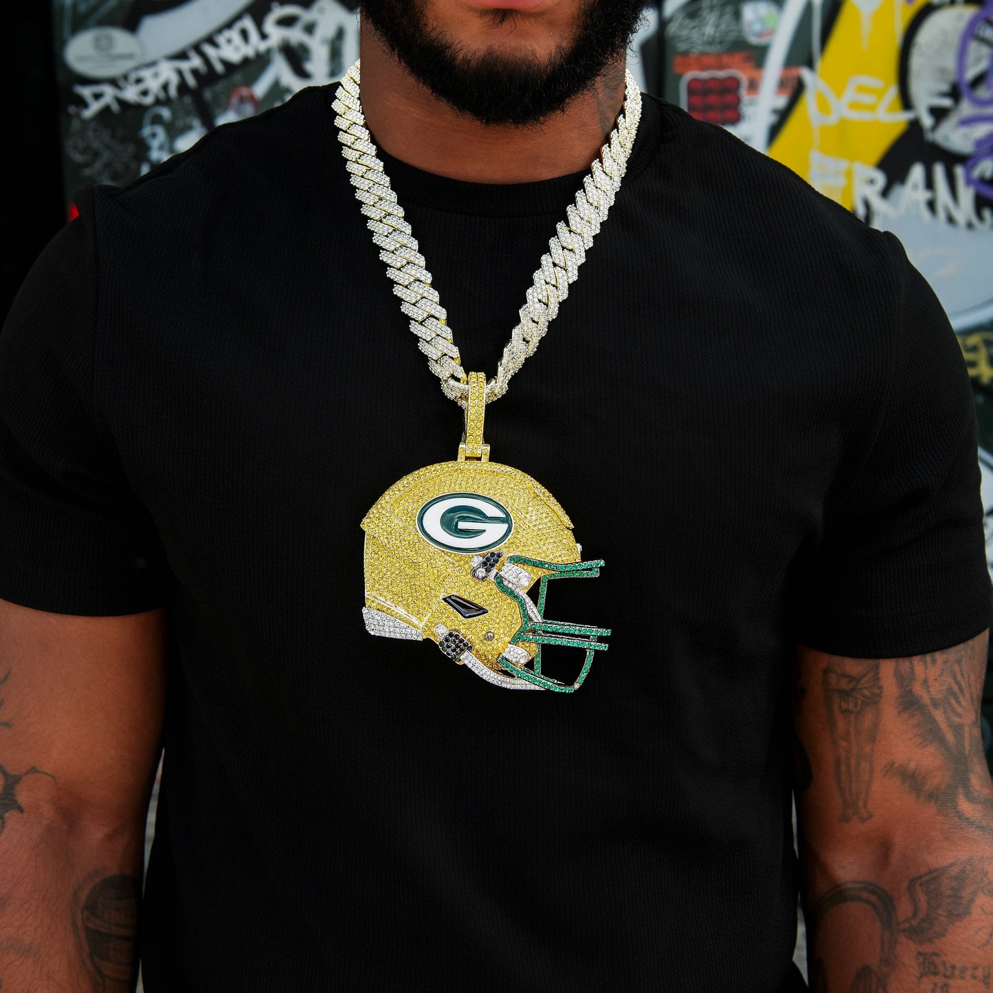Giant Green Bay Packers Official NFL Helmet Pendant