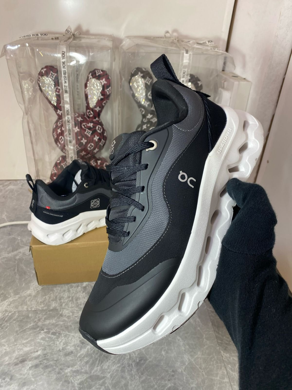 LOEWE Pre-Loved x On Cloudtilt 2.0 Running Shoes â€?Black & White