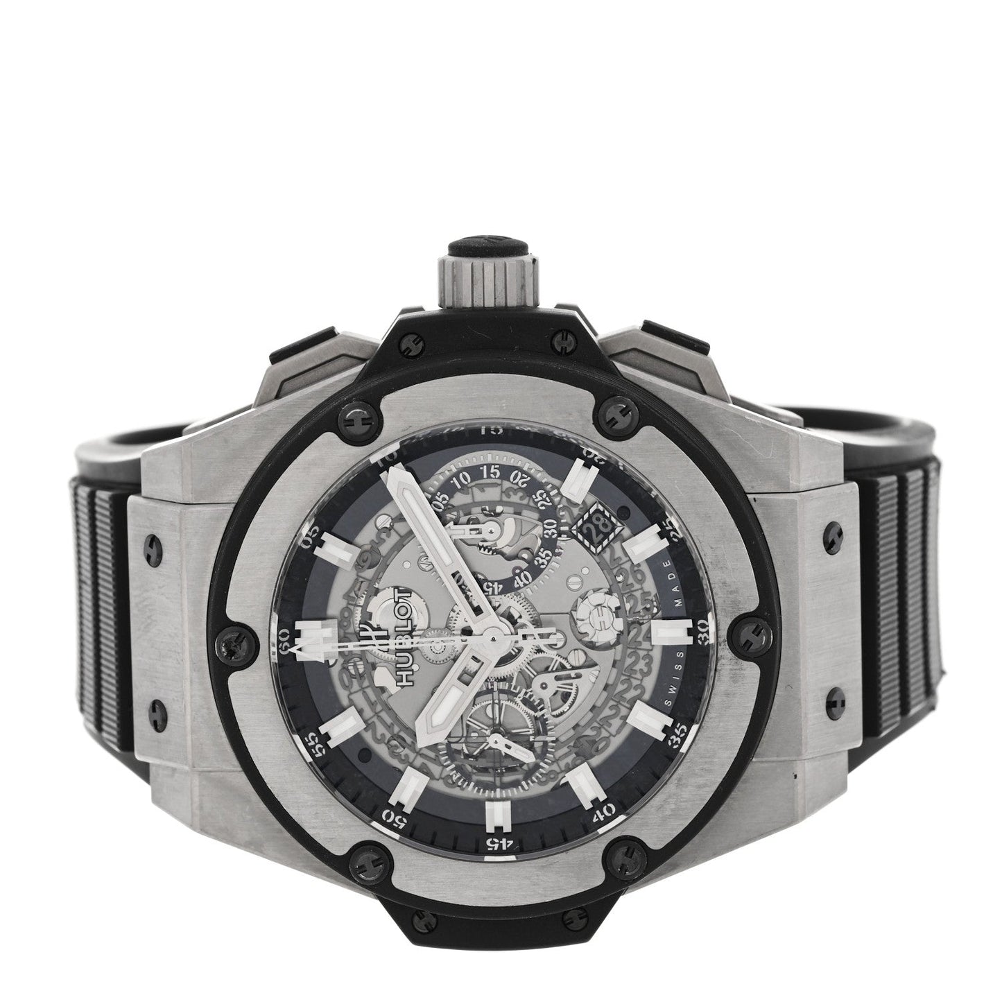 Titanium Rubber 48mm King Power Unico Automatic Watch Silver 701.NX.0170.RX