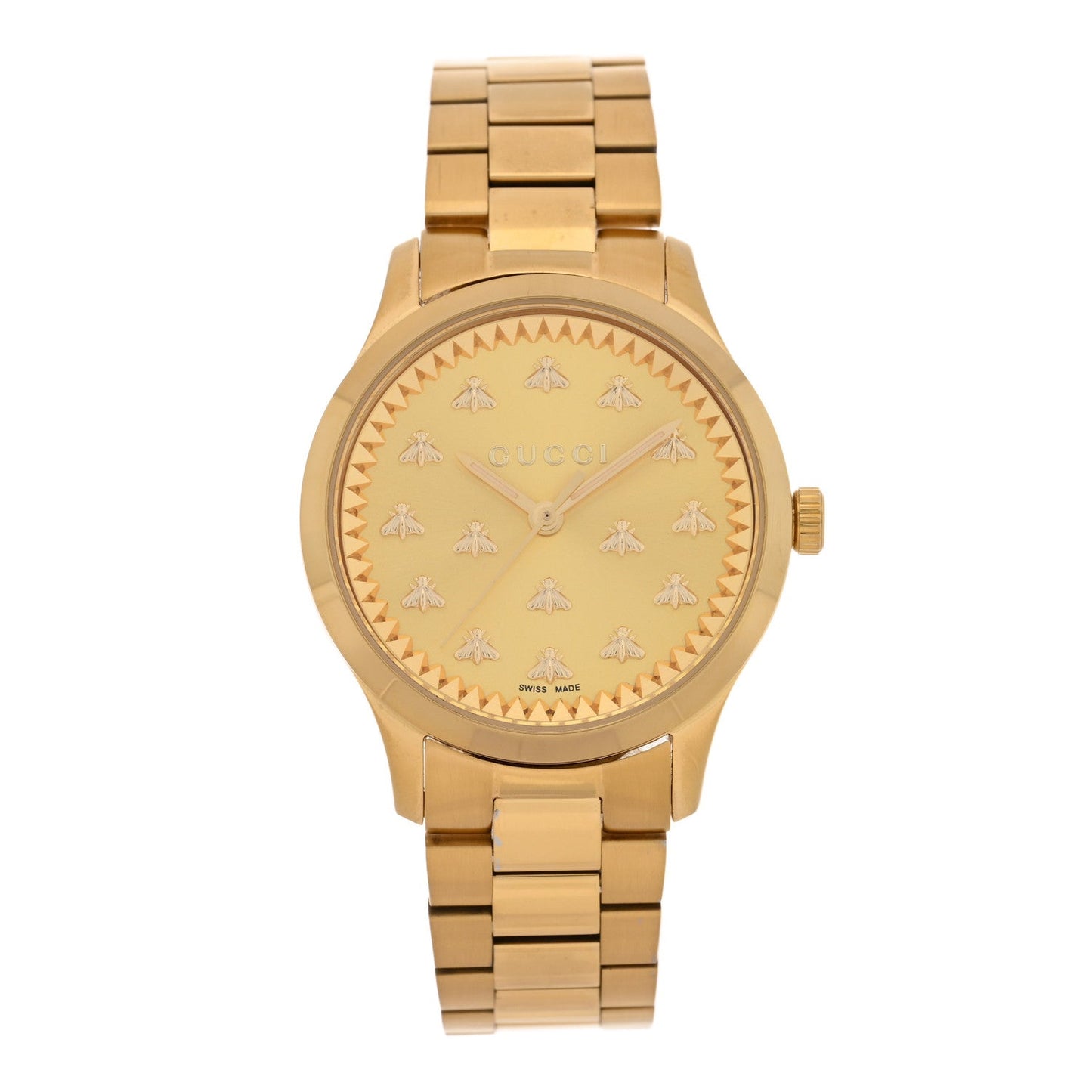 Stainless Steel 32mm G-Timeless Bee Quartz Watch Gold