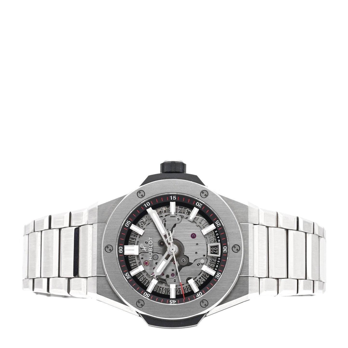 Titanium 40mm Big Bang Integrated Time Only Automatic Watch Silver 456.NX.0170.NX
