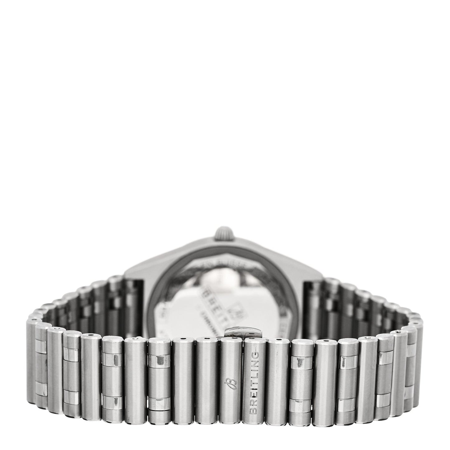 Stainless Steel Diamond Bezel 32mm Chronomat Quartz Watch Silver A77310591A1A1