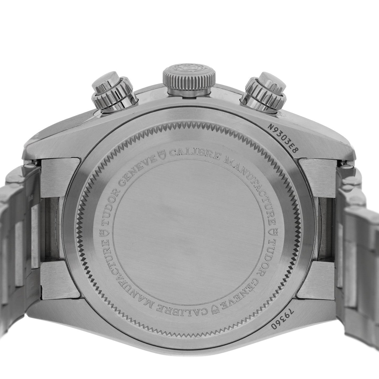 Stainless Steel 41mm Black Bay Chronograph Panda Automatic Watch White 79360N