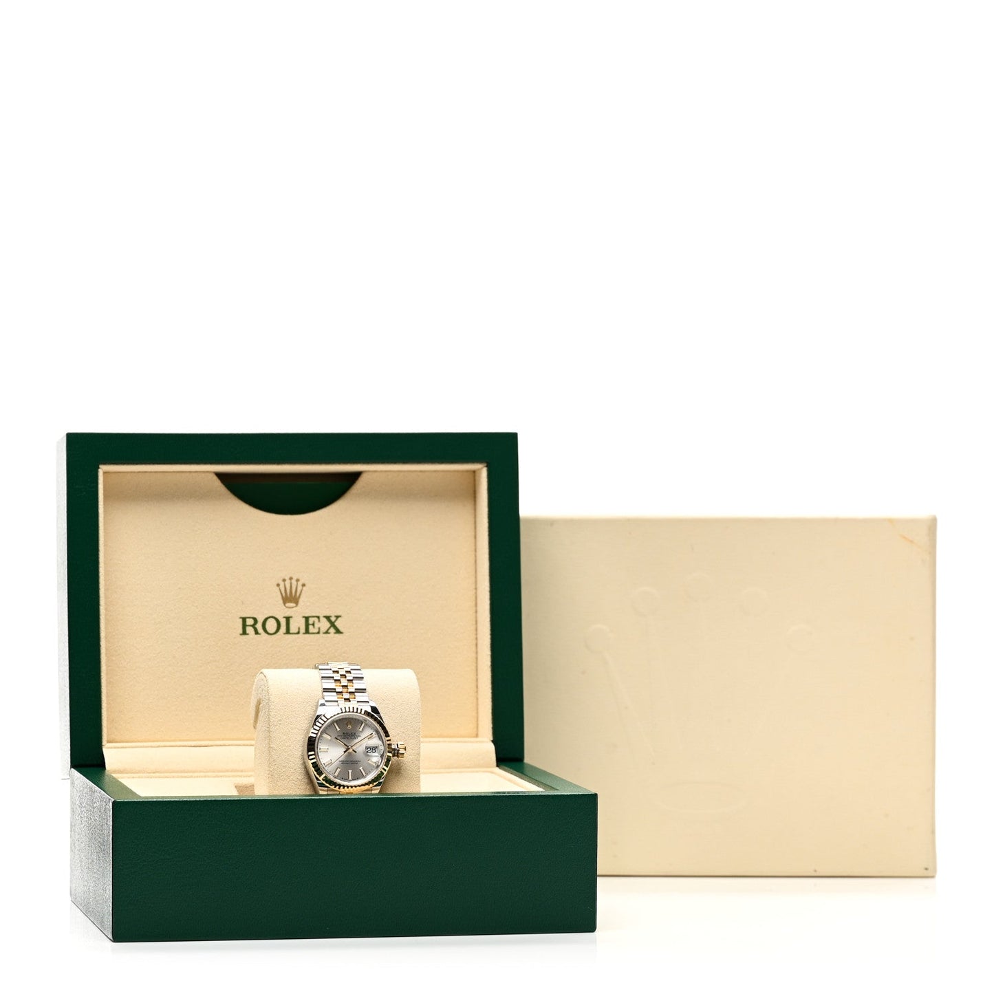 Stainless Steel 18K Yellow Gold 28mm Oyster Perpetual Datejust Watch Silver 279173