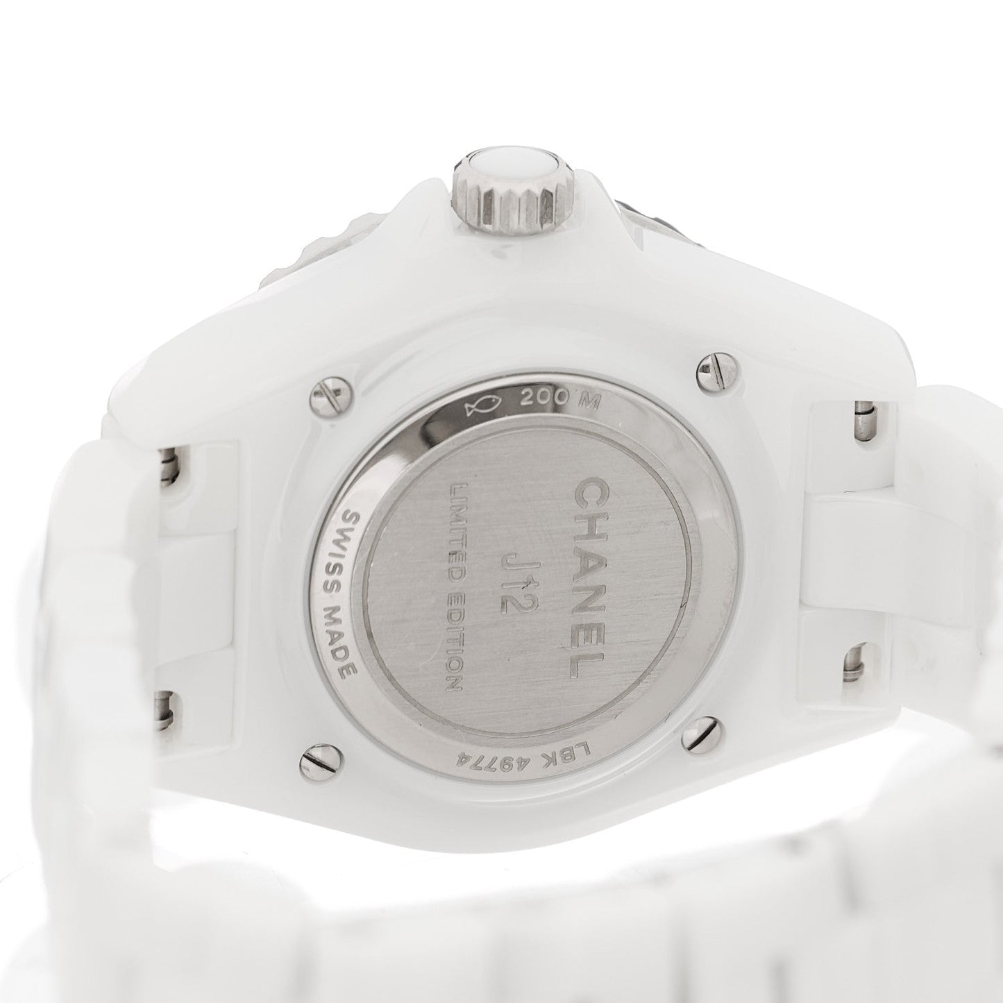 Stainless Steel Ceramic 33mm J12 Wanted de Chanel Limited Edition Automatic Watch White