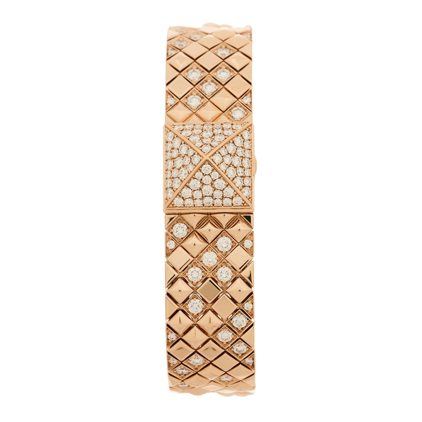 18K Rose gold Diamond 15mm Medor Joaillerie Quartz Watch