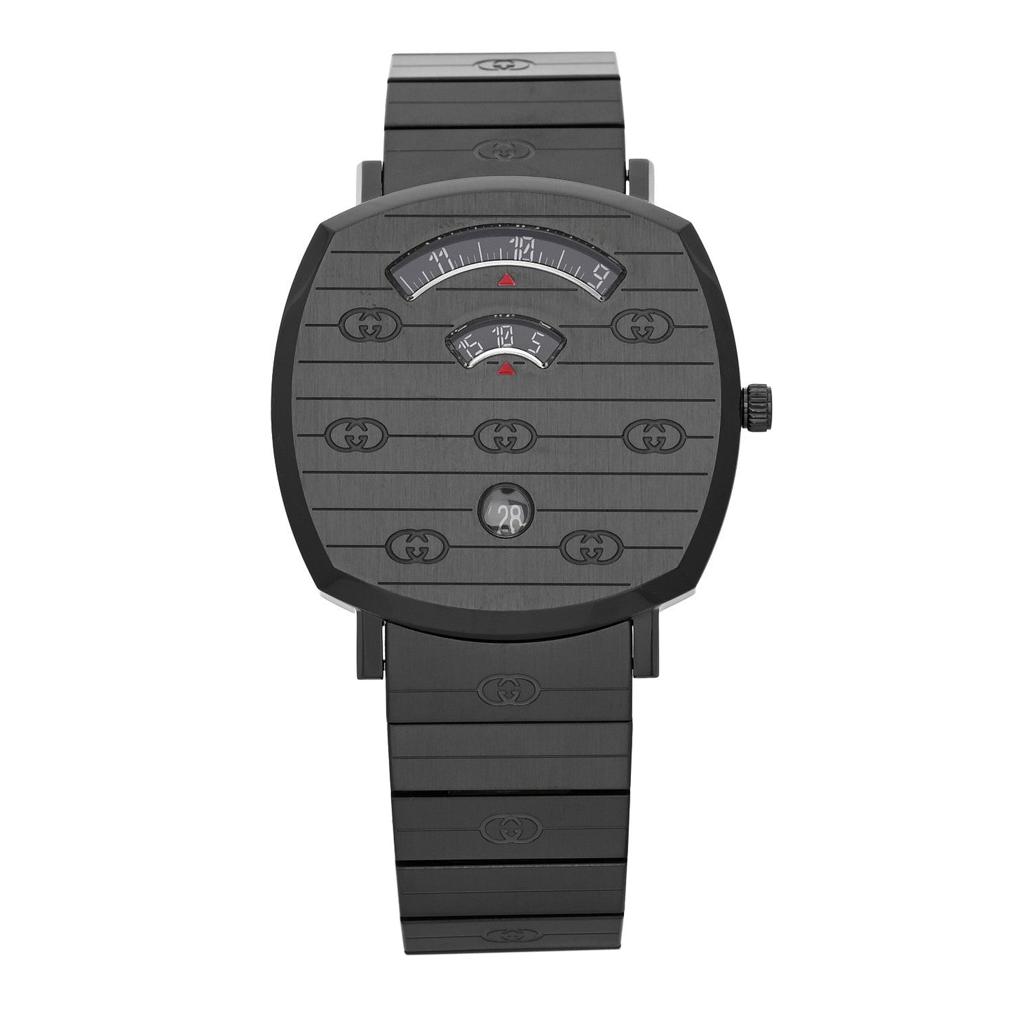 PVD Stainless Steel 38mm Grip Quartz Watch Black