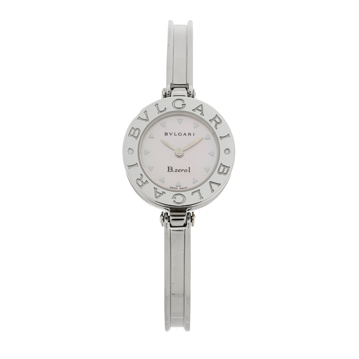 Stainless Steel Pink Mother of Pearl 22mm B.zero1 Quartz Watch