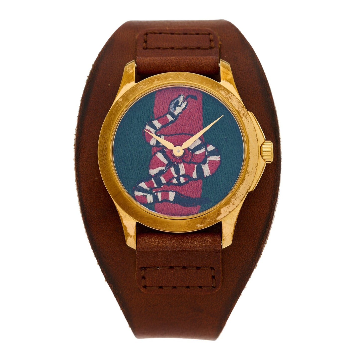 Stainless Steel Calfskin 38mm Le Marche Des Merveilles Snake Quartz Watch