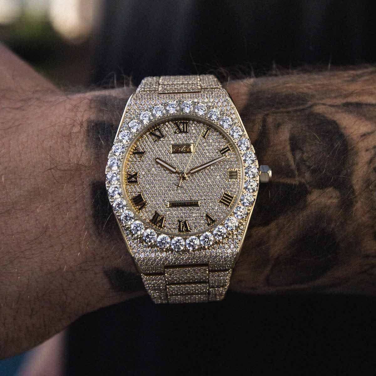 42MM Fully Iced Moissanite Alpha Era? in Gold