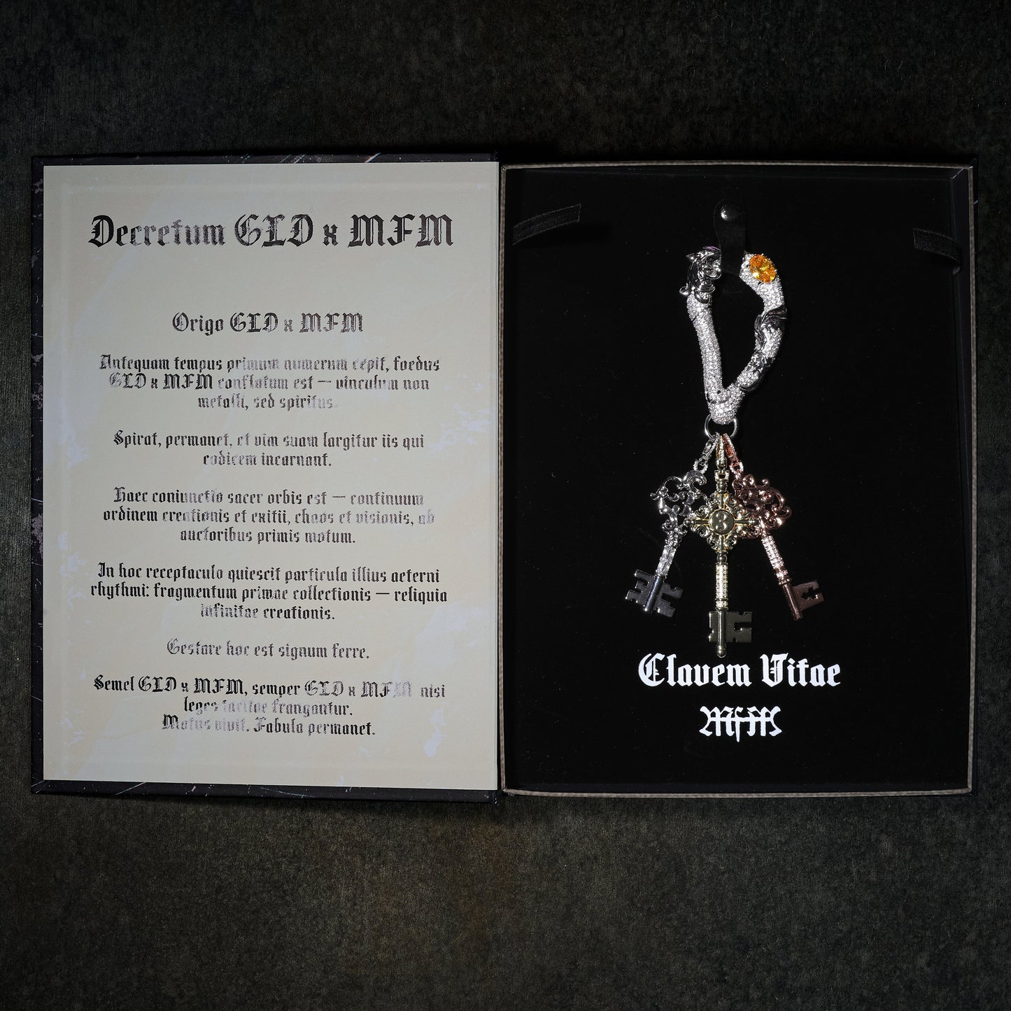 GLD X Bloody Osiris Iced Carabiner + Key Clip On Bundle