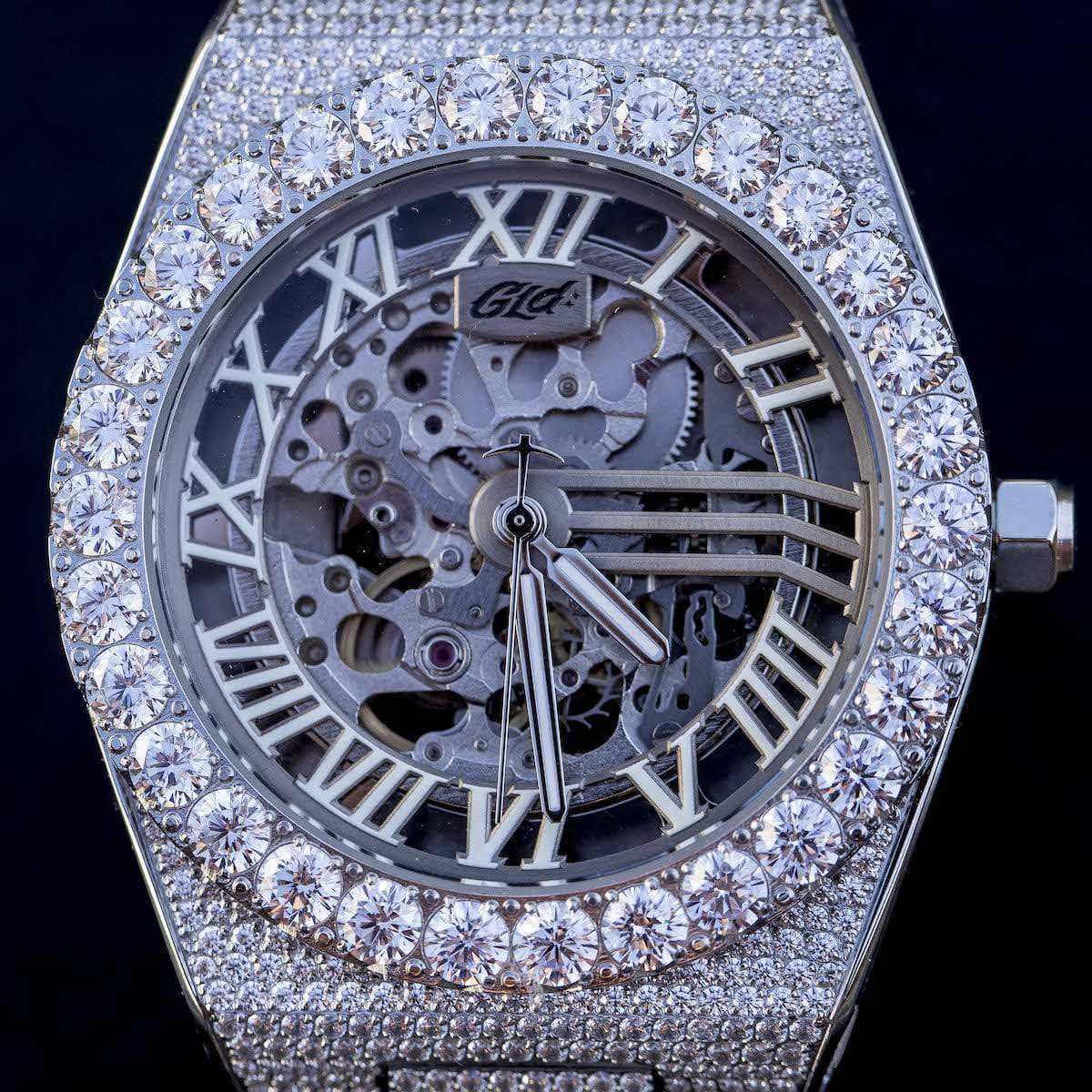 42MM Iced Moissanite Alpha Era? Luminous Skeleton 316